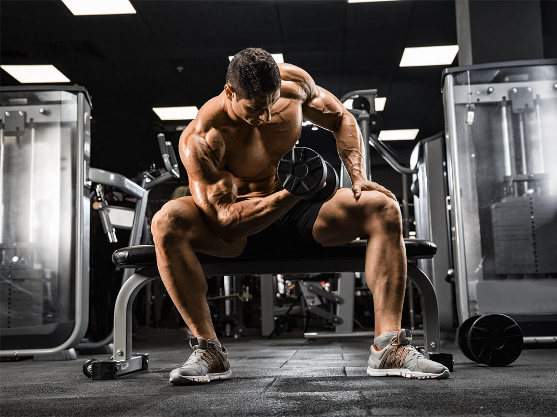 man - strength training, glutamine