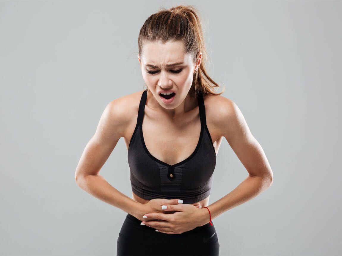 woman - abdominal pain, IBS