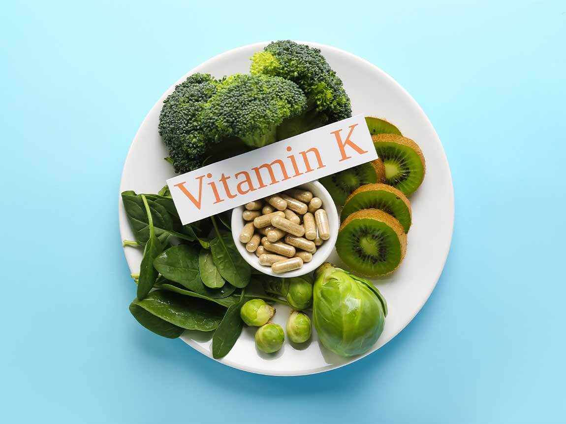Vitamin K in food
