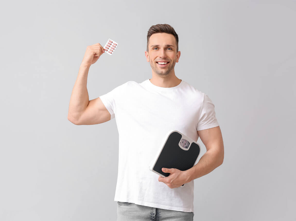 man - weight loss, fat burner