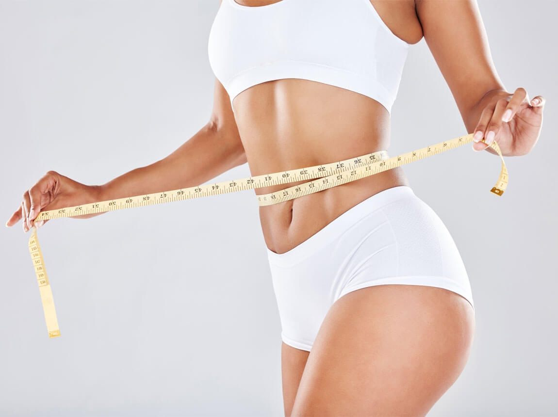 woman with a tape measure - weight loss