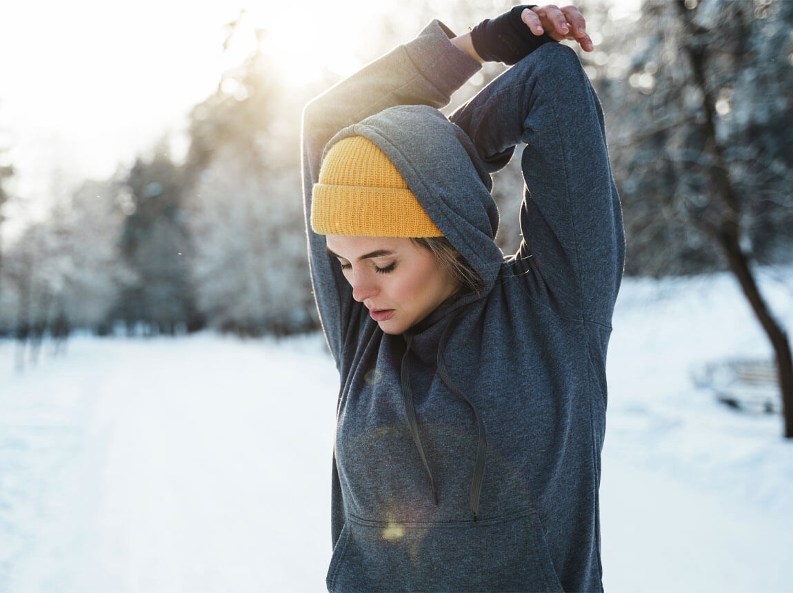 woman - outdoor activity, winter