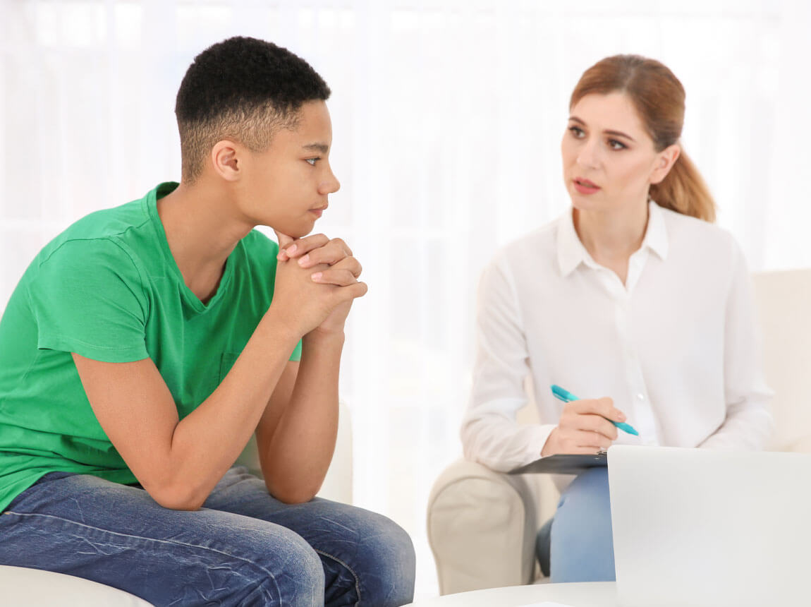 a teenager's conversation with a psychologist