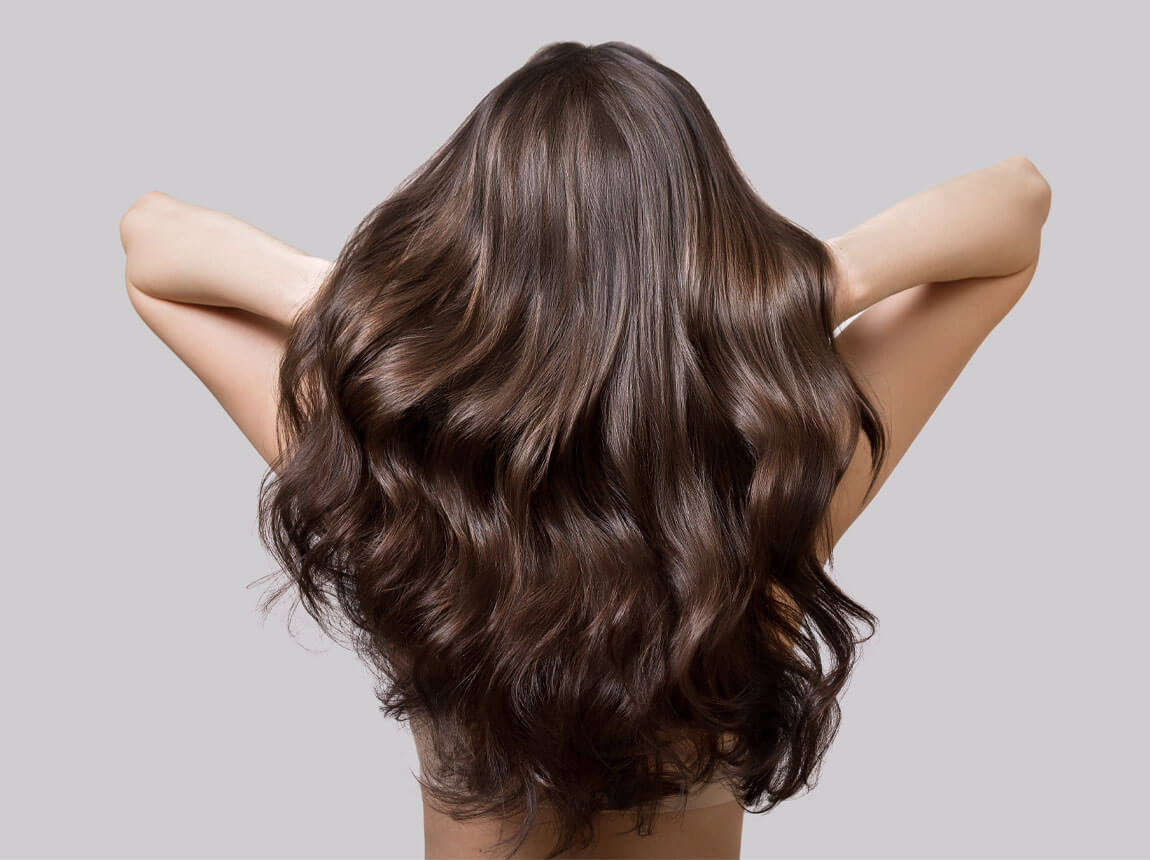 woman - beautiful, healthy hair 