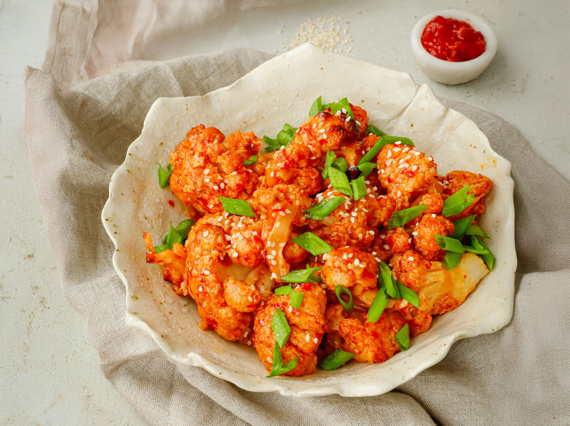spicy cauliflower bites