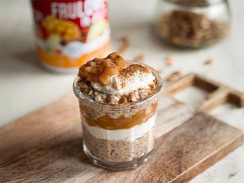 Recipe for overnight oatmeal à la apple pie