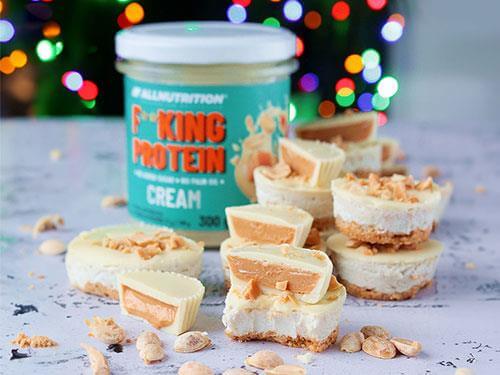 Recipe for mini no-bake protein cheesecakes