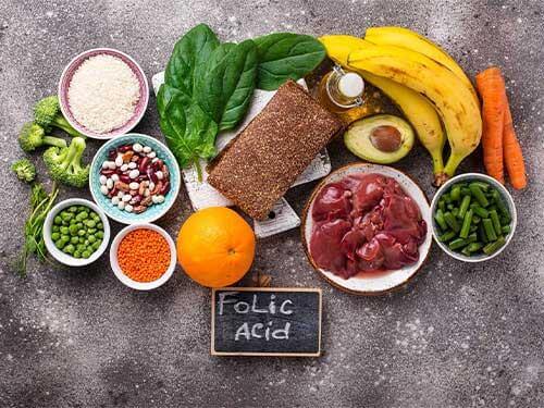 What are the best dietary sources of folic acid?
