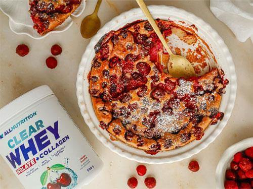 Recipe for clafoutis with cherries and Whey Cherry
