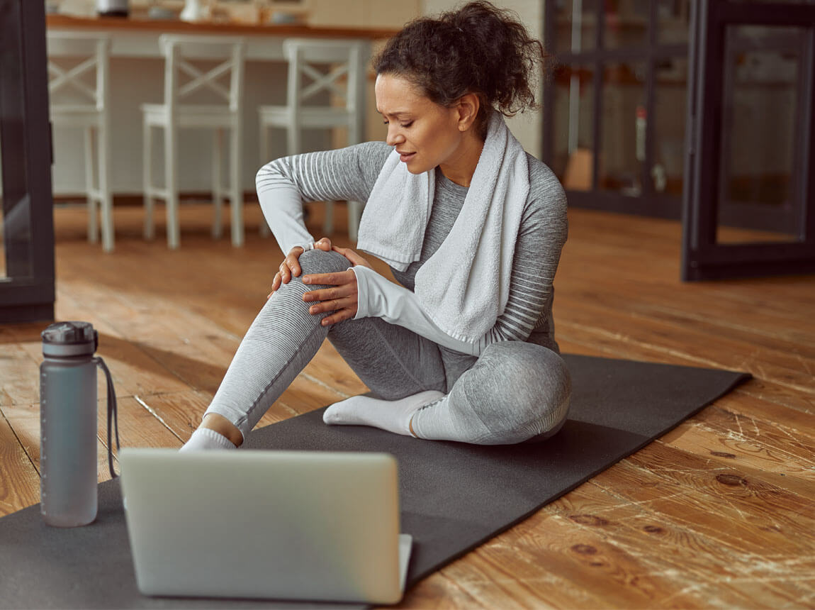 knee pain - active woman