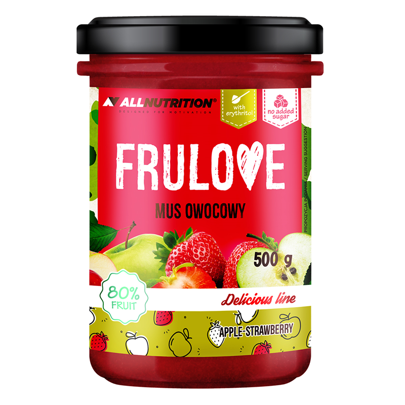 ALLNUTRITION FRULOVE Apple & Strawberry Fruit Mousse