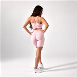 Push Up Shorts V Back Soft Pink