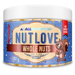 NUTLOVE WHOLENUTS ALMONDS IN WHITE CHOCOLATE WITH COCONUT