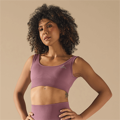 Allwear SEAMLESS SPORTS TOP DUSTY ROSE