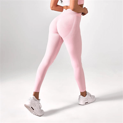 Allwear Legginsy Push Up V Back Soft Pink