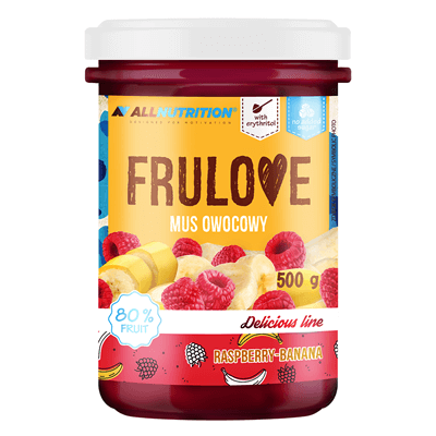 ALLNUTRITION FRULOVE Raspberry & Banana Fruit Mousse