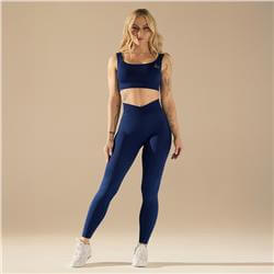 SEAMLESS LEGGINGS V-WAIST MIDNIGHT BLUE