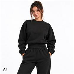 Women's Sweatshirt Cozy Club Black