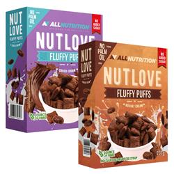 Pillow-Shaped Cereals Filled with Cream (NUTLOVE Fluffy Puffs Choco Cream)