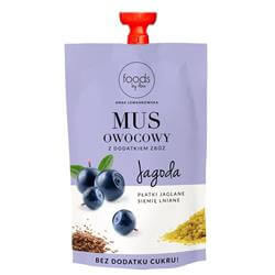 Fruit mousse with added cereals