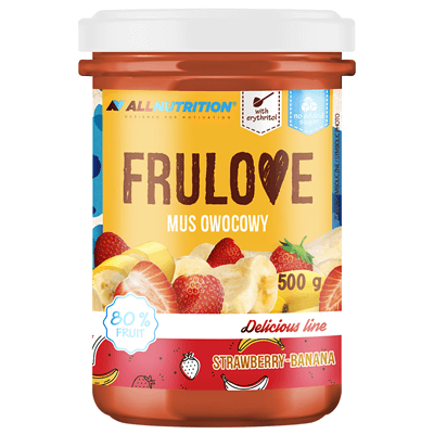 ALLNUTRITION FRULOVE Strawberry & Banana Fruit Mousse