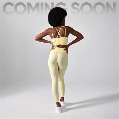 Allwear Legginsy Push Up V Back Butter Yellow