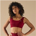 Bezszwowy Top Sportowy BURGUNDY (1 szt.)