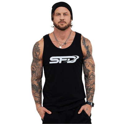 MEN'S TANK TOP BIG LOGO BLACK