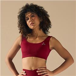 SEAMLESS SPORTS TOP BURGUNDY