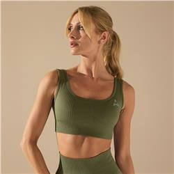 SEAMLESS SPORTS TOP OLIVE