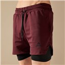 Spodenki 2w1 DARK BURGUNDY (1 szt.)