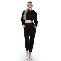 WOMEN'S BASIC BLACK TRACKSUIT