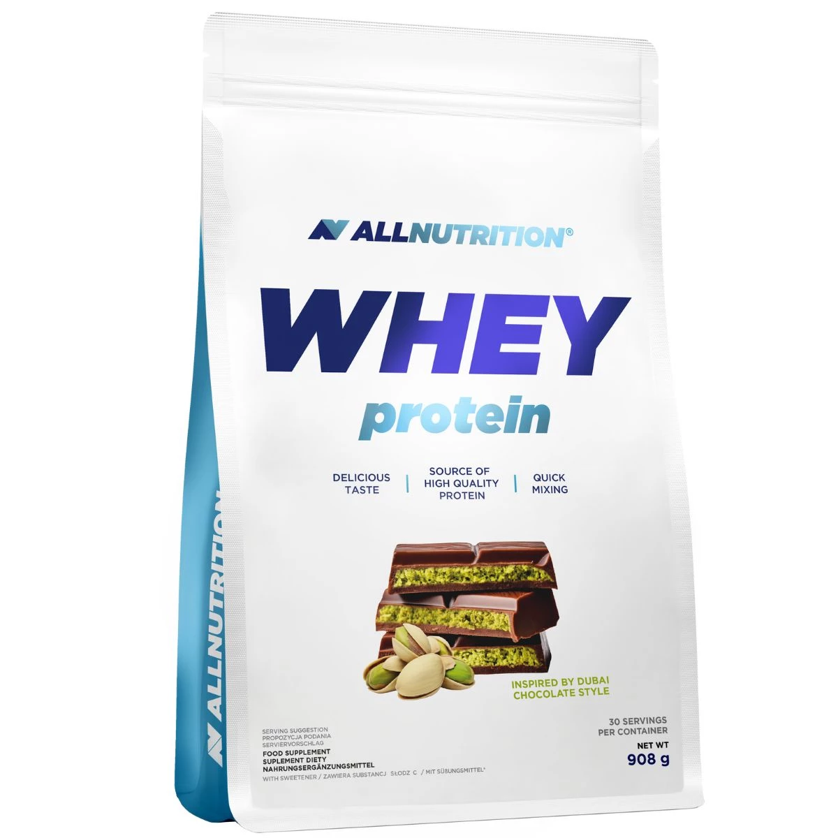 WHEY protein - Dubai chocolate style flavor protein powder by ALLNUTRITION