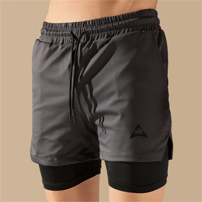 Allwear 2-in-1 SHORTS GREY
