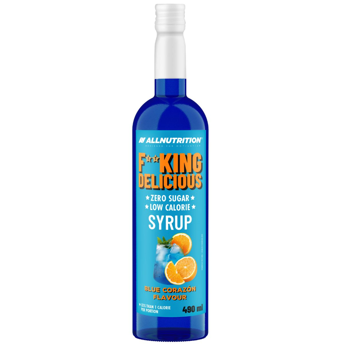 Fitking Delicious Syrup Zero Blue Corazon 490ml - ALLNUTRITION • 6 ...