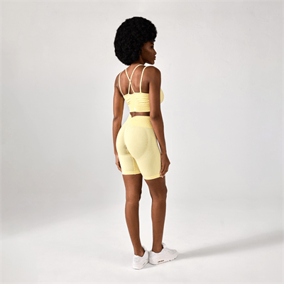 Allwear Szorty Push Up V Back Butter Yellow