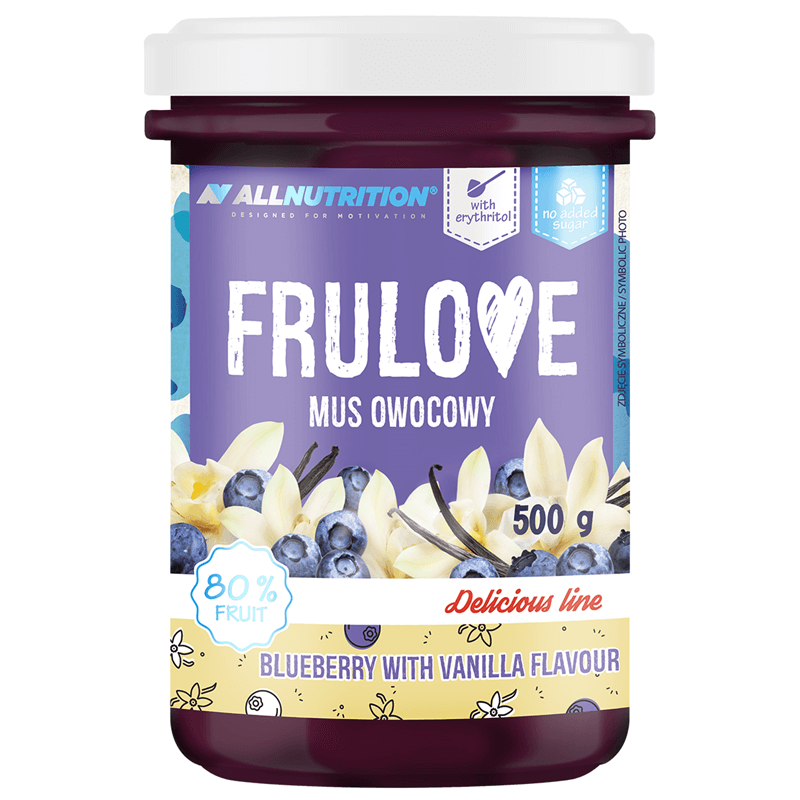 ALLNUTRITION FRULOVE Blueberry & Vanilla Fruit Mousse