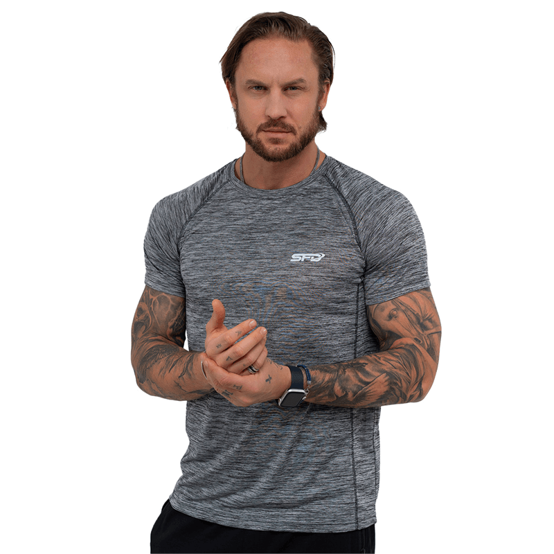SFD WEAR Men’s T-SHIRT DRY Black Melange