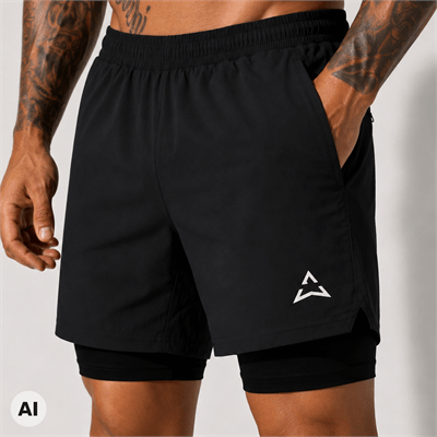 Allwear Runner 2-in-1 Shorts BLACK
